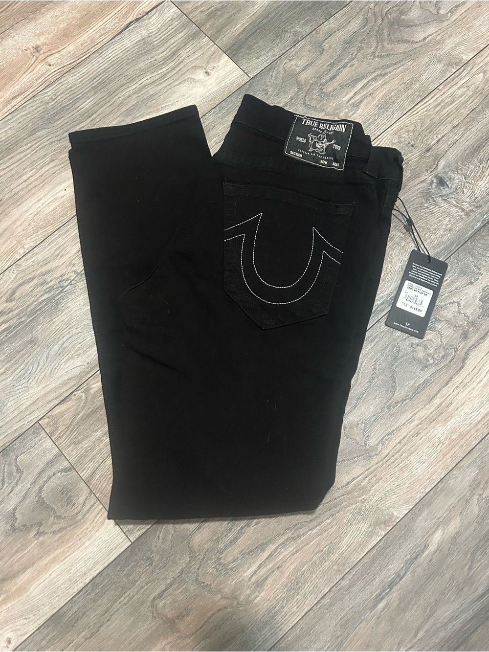 True Religion Pants GENO Men’s Size 33 x 31  New With Tags Black Relaxed Slim
